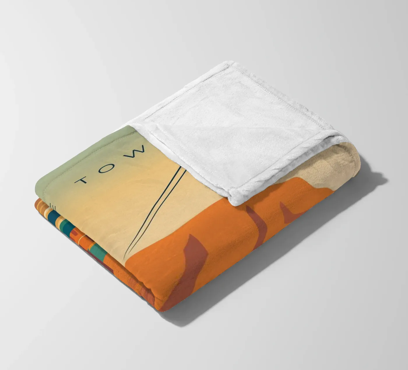 Cape Town Fleecedecke von minimalist designs