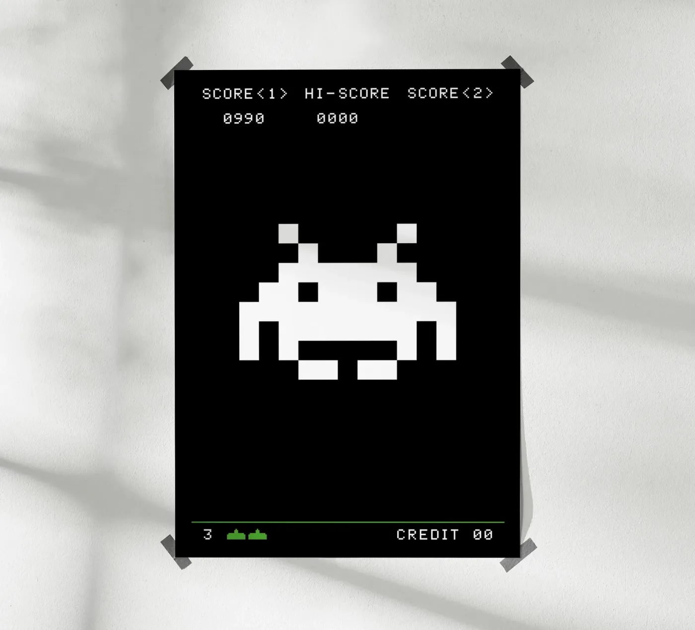 space invaders poster van kathrin-krieter