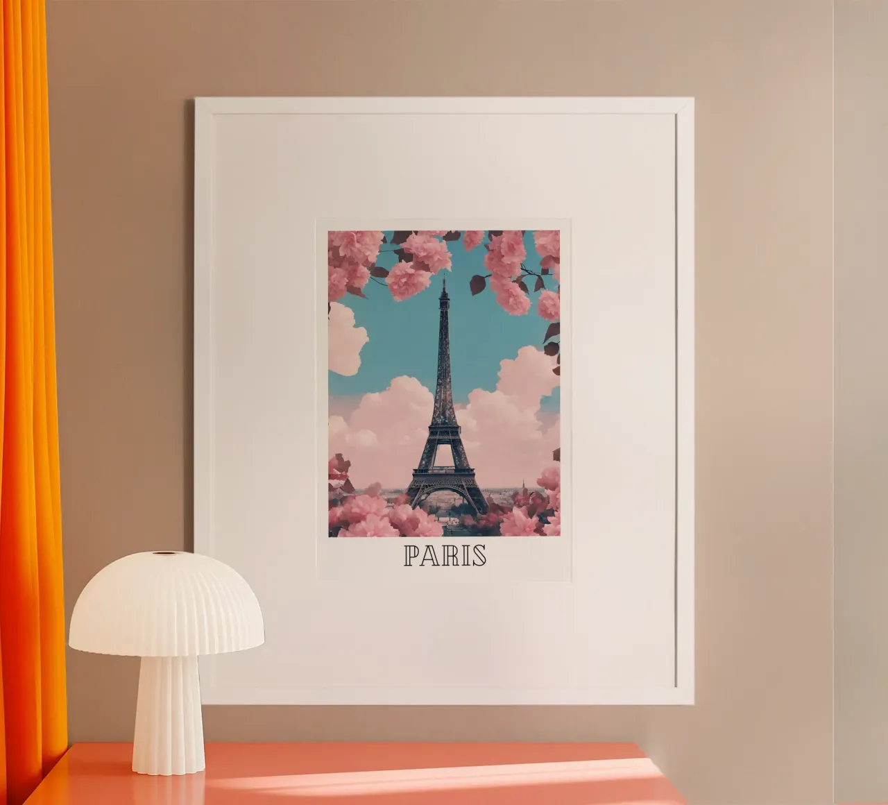 Parigi poster con telaio in legno da DesignArt