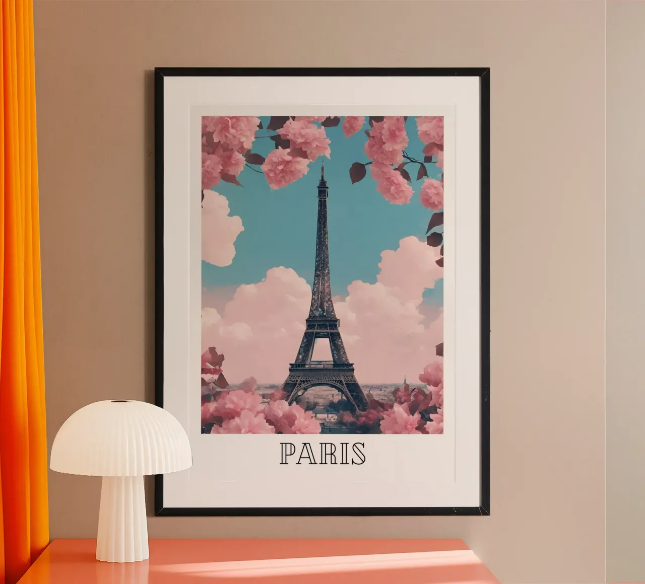 Parigi poster con telaio in legno da DesignArt