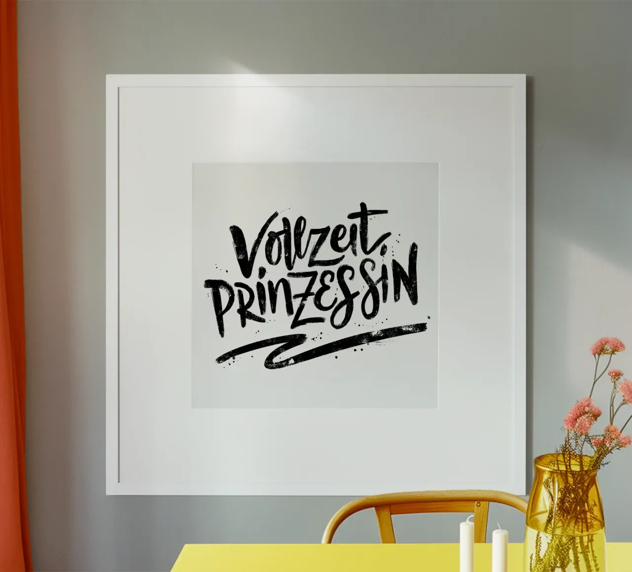 Principessa a tempo pieno. Calligrafia a pennello carta hahnemühle da CalliLetters