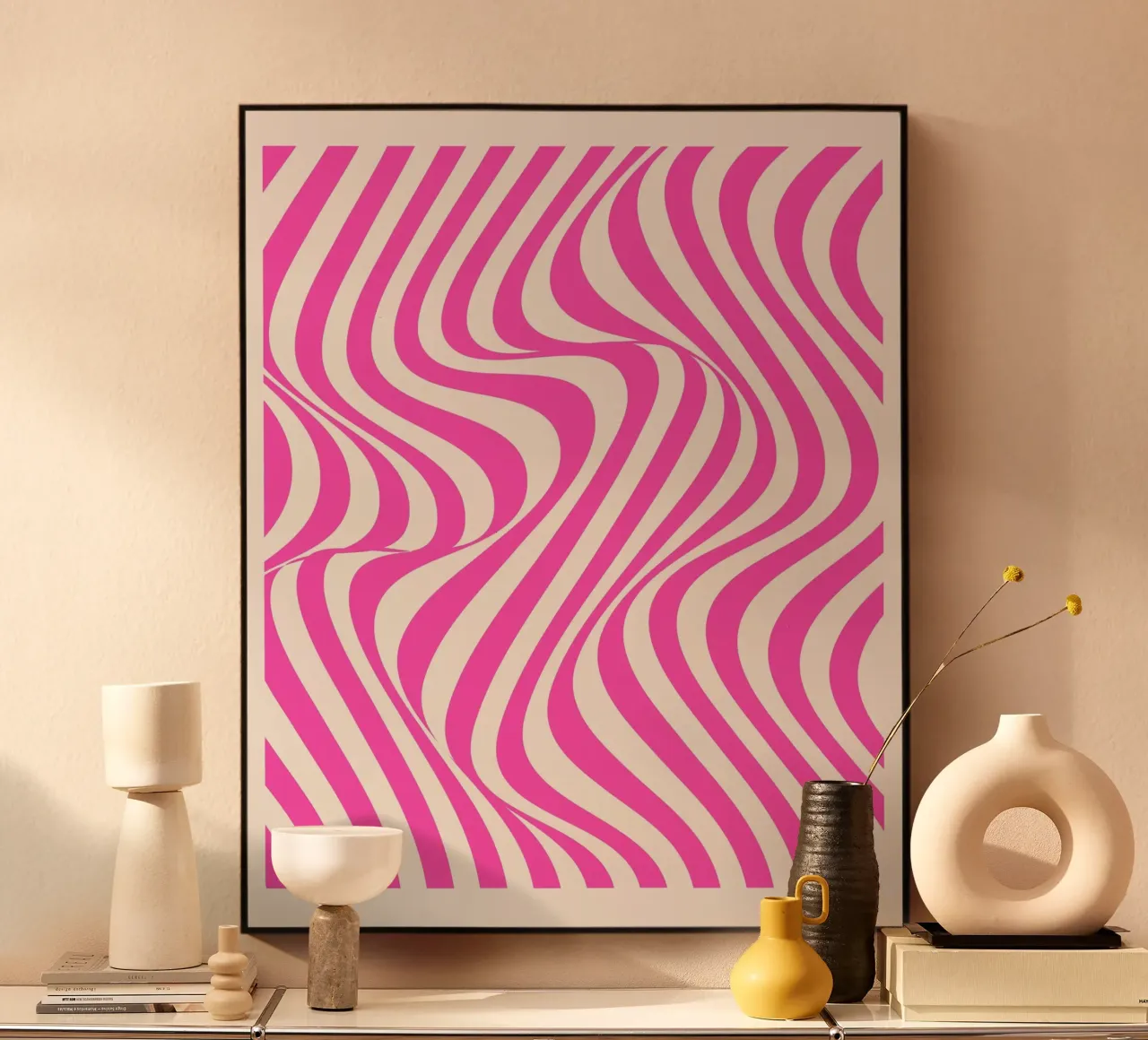 Pink Lines acryl van The Look