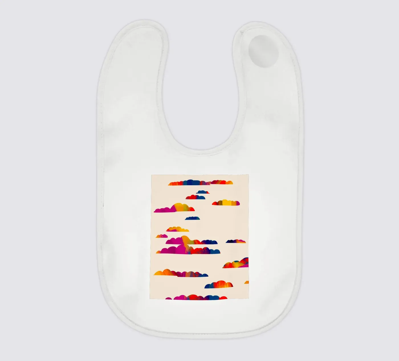 Totem Clouds baby bib by 83oranges.com