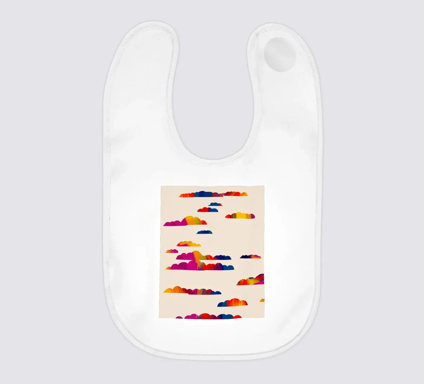 Totem Clouds baby bib by 83oranges.com