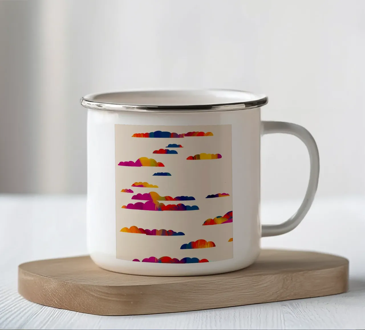 Nuvole Totem tazza in smalto da 83oranges