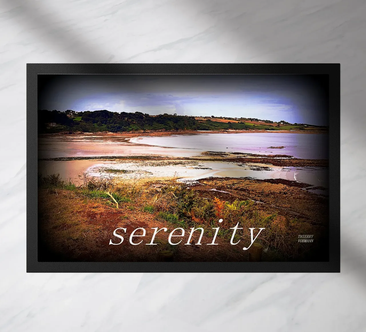 SERENITY. doormat by TYPOGRAPHY BY THIERRY VOBMANN