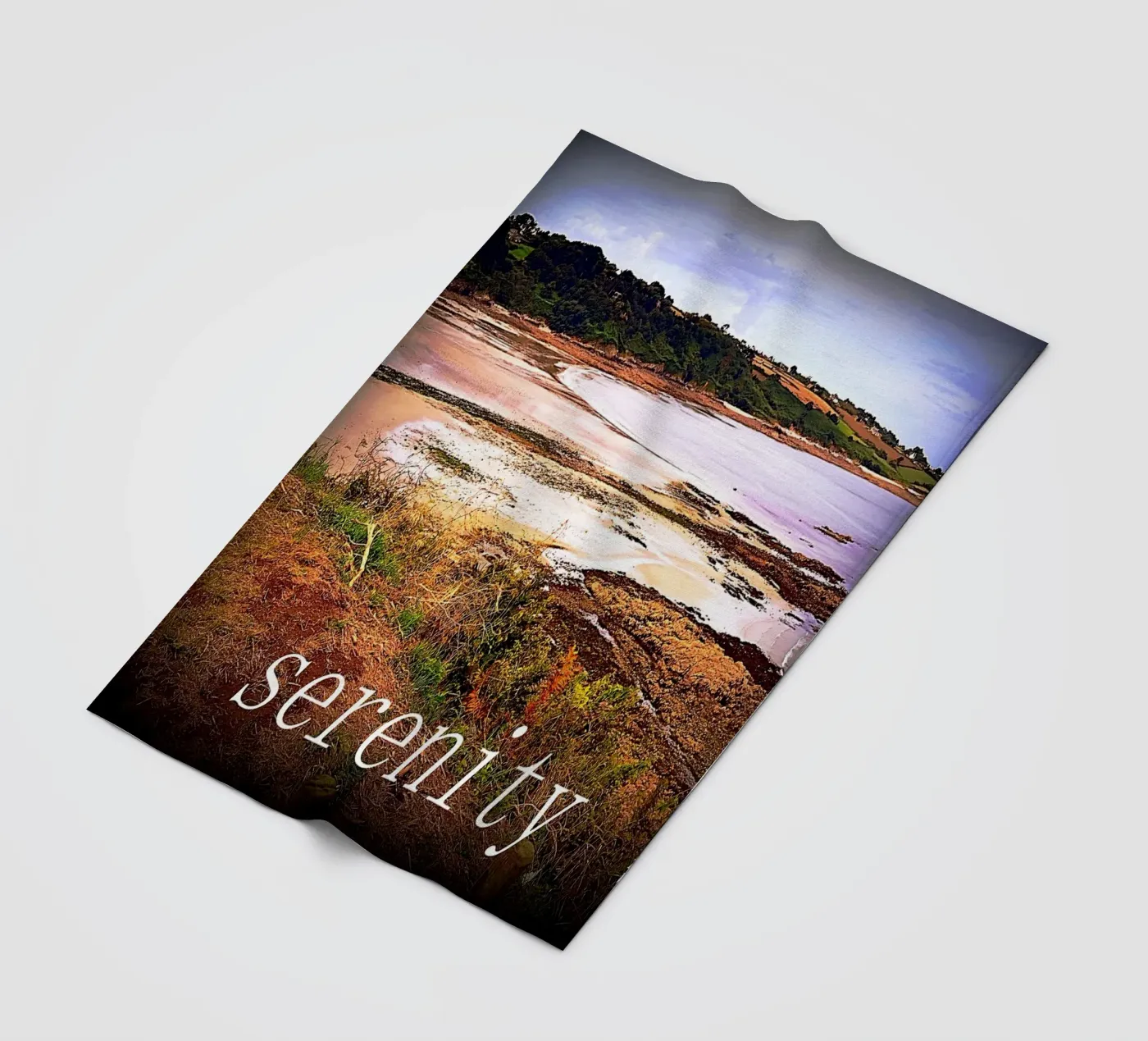 SERENITEIT. fleecedeken van TYPOGRAPHY BY THIERRY VOBMANN