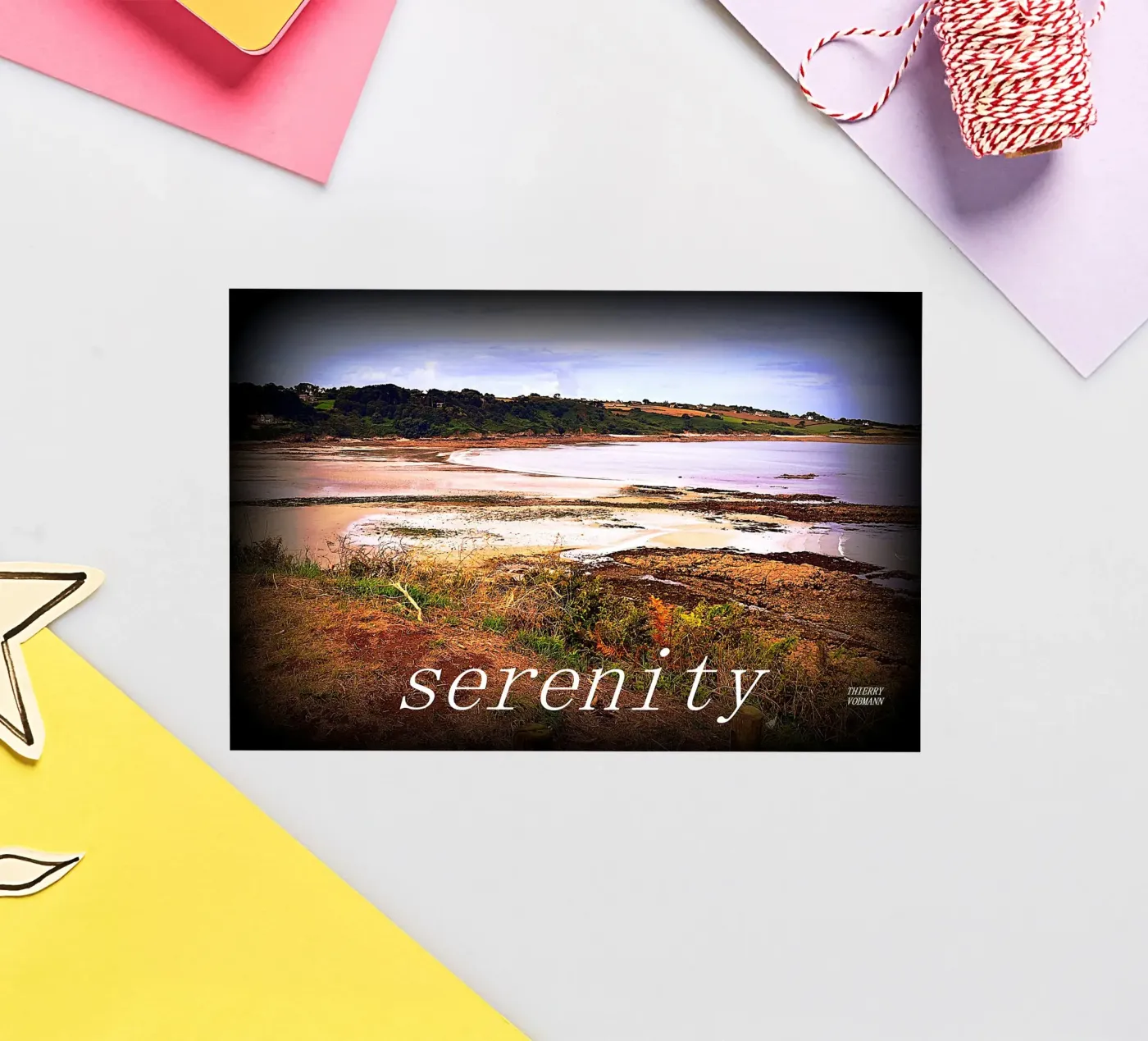 SERENITY. sticker by TYPOGRAPHY BY THIERRY VOBMANN