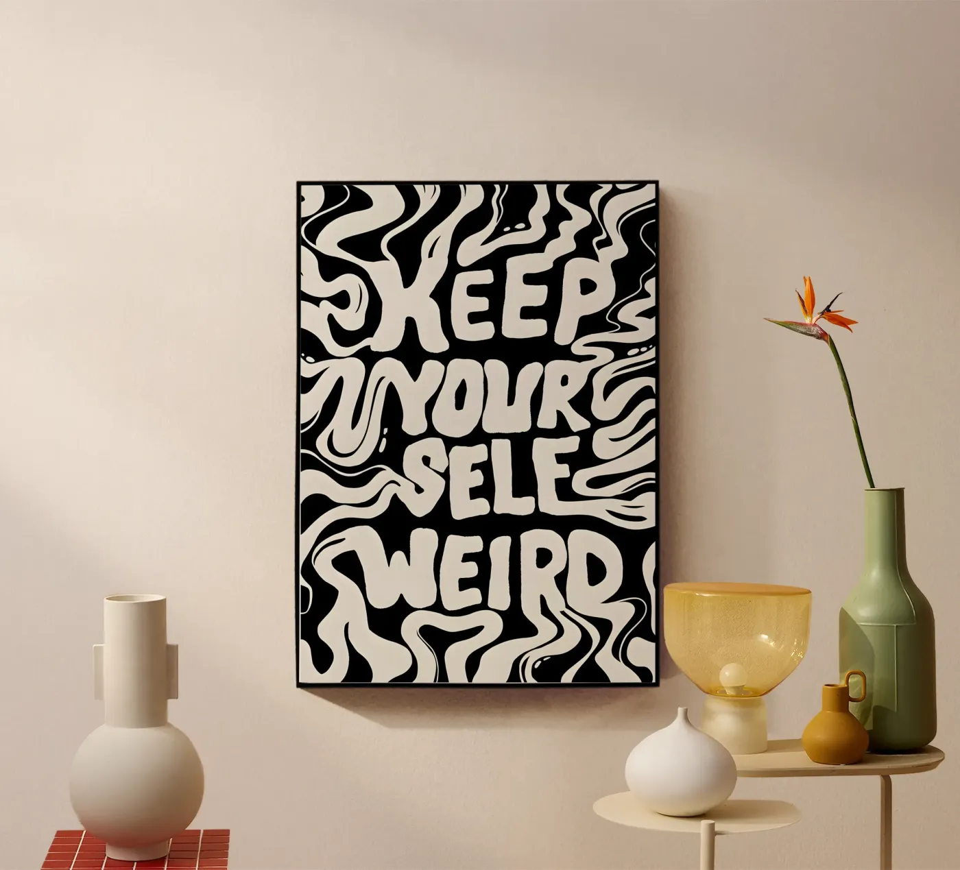 Keep your self acryl van QuoteFrame
