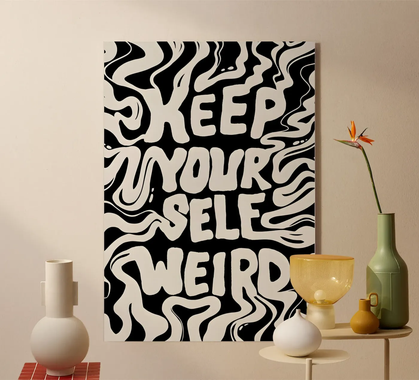 Keep your self acryl van QuoteFrame
