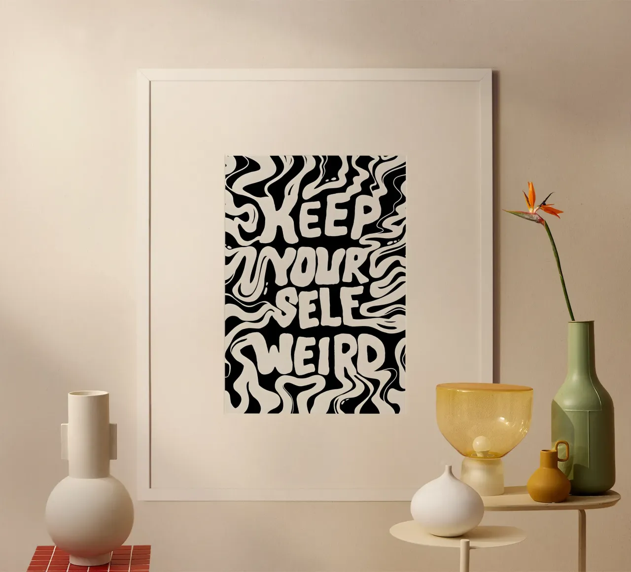 Keep your self poster van QuoteFrame