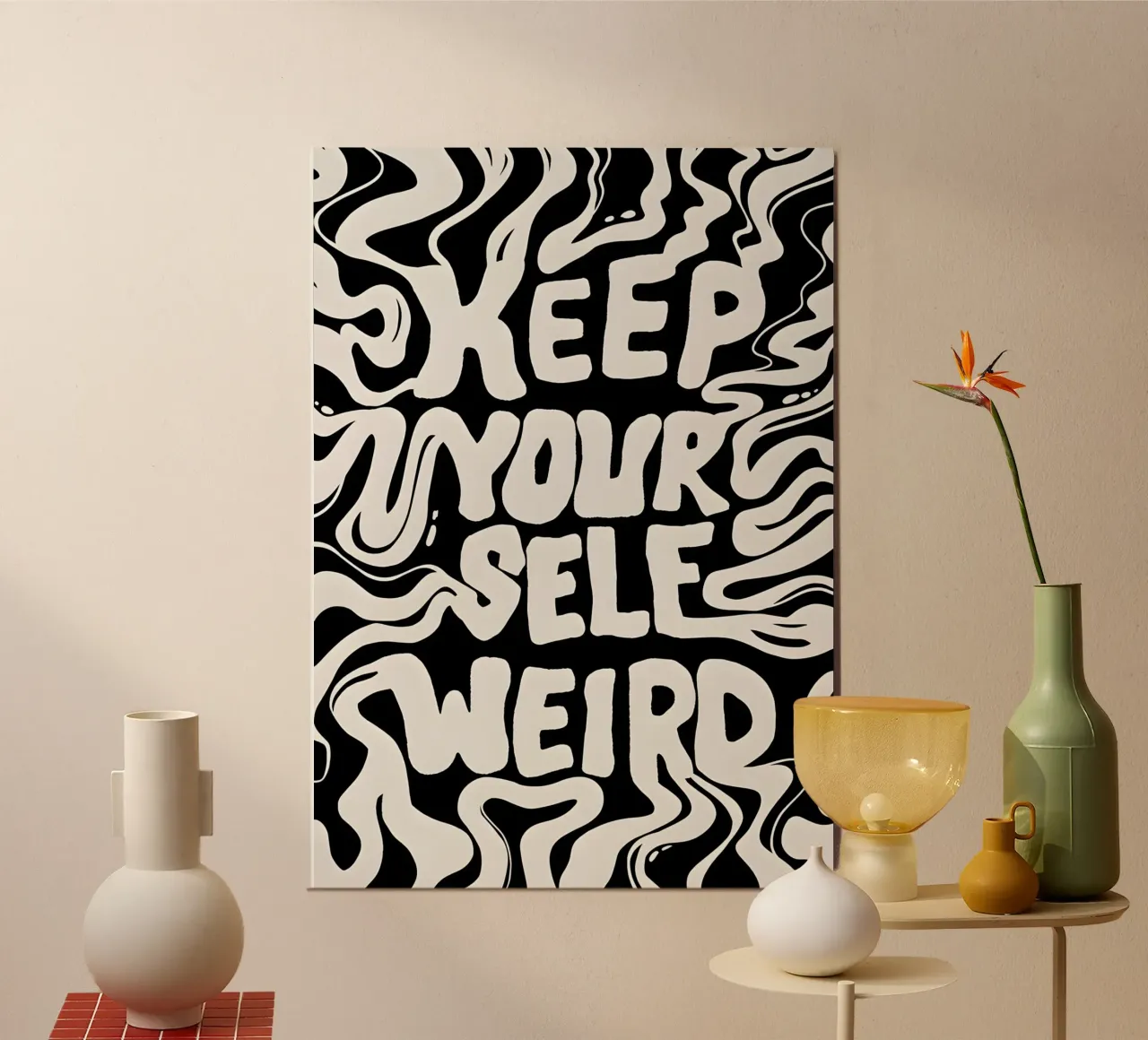 Keep your self poster van QuoteFrame