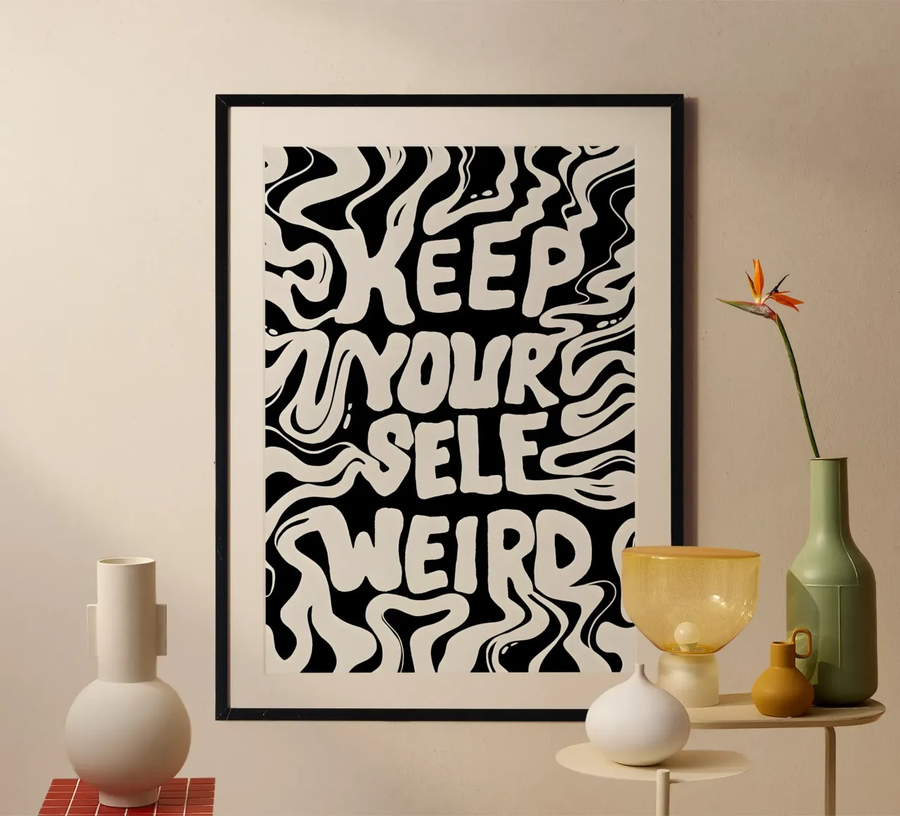 Keep your self poster van QuoteFrame