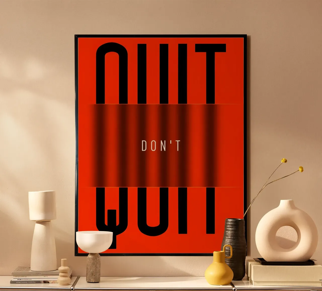 Quit poster by QuoteFrame