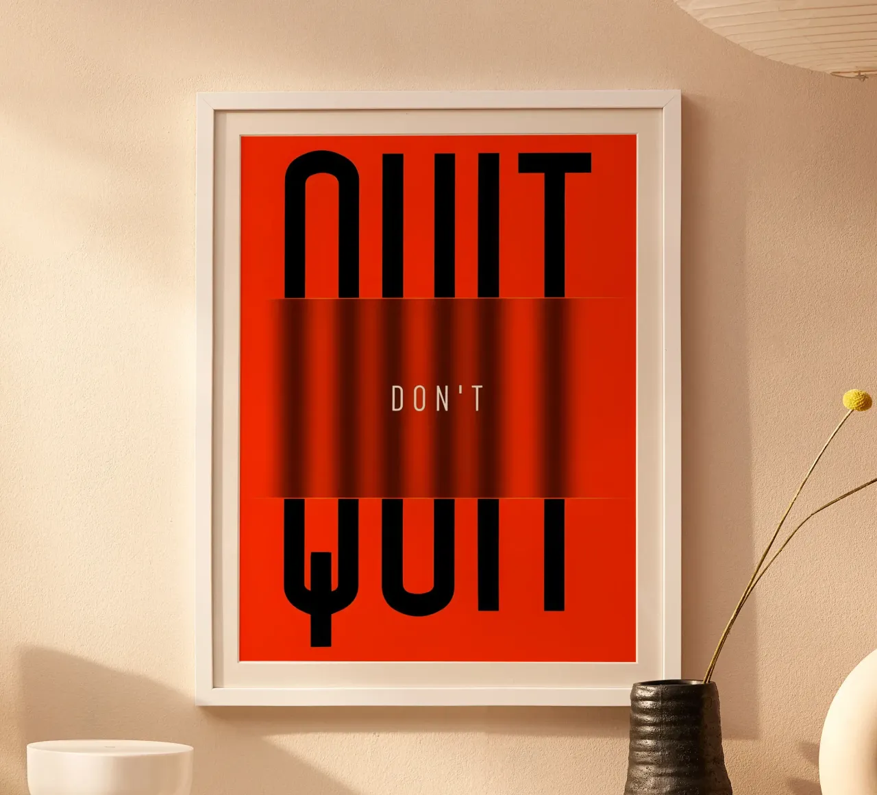 Quit poster by QuoteFrame