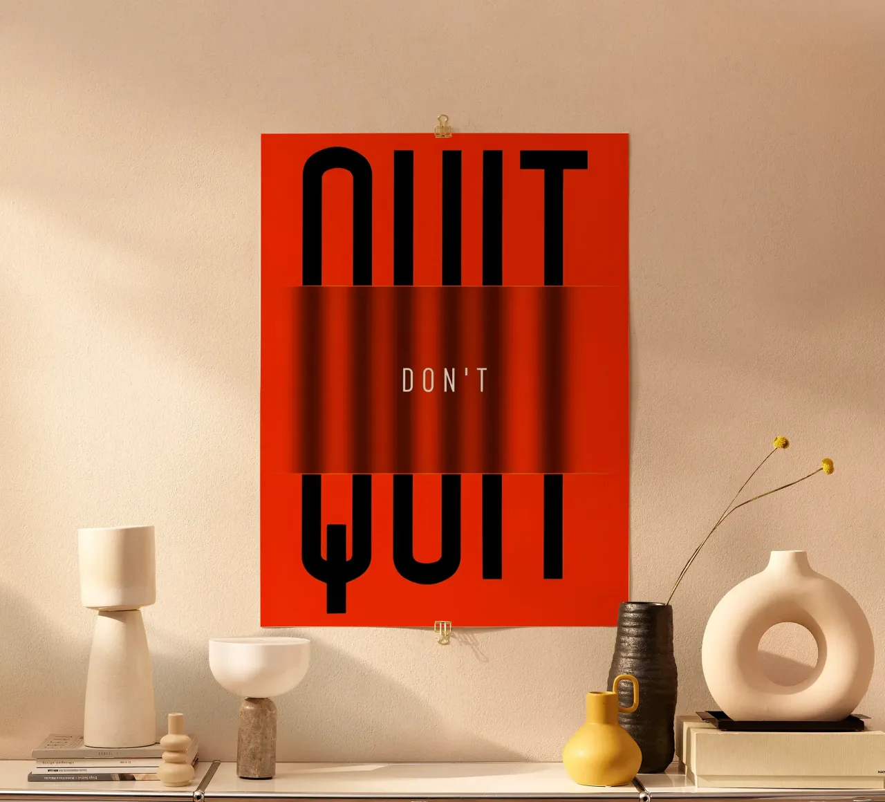 Quit poster by QuoteFrame