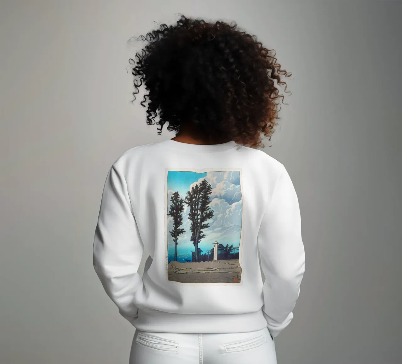 Kanda Myōjin Shrine Ground by Kawase Hasui felpa da Chérie Prints