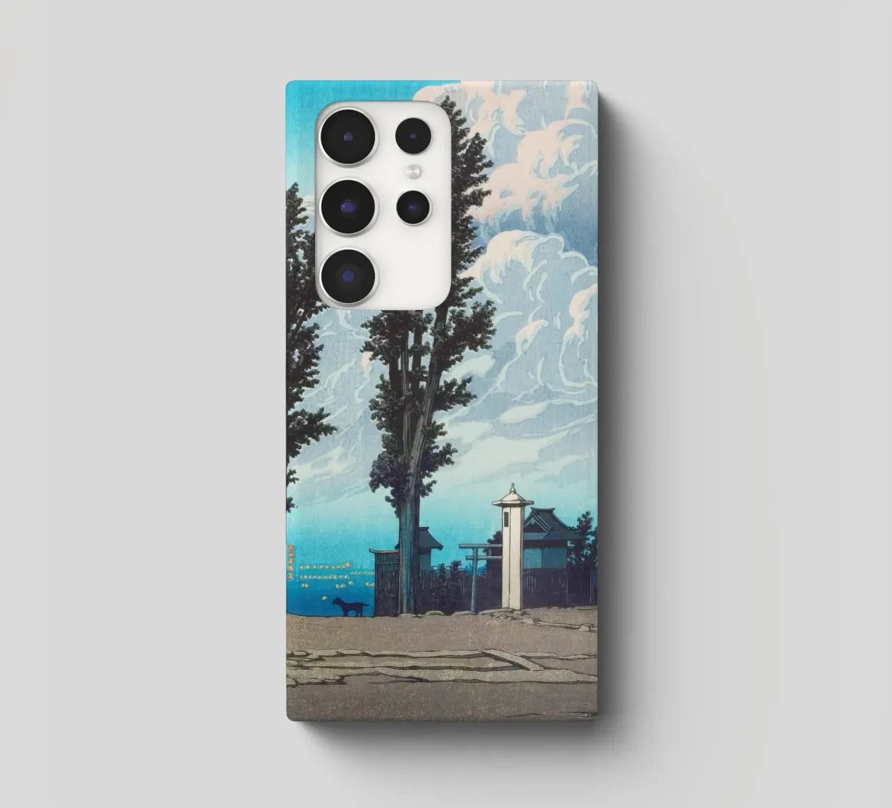 Kanda Myōjin Shrine Ground by Kawase Hasui cover samsung da Chérie Prints