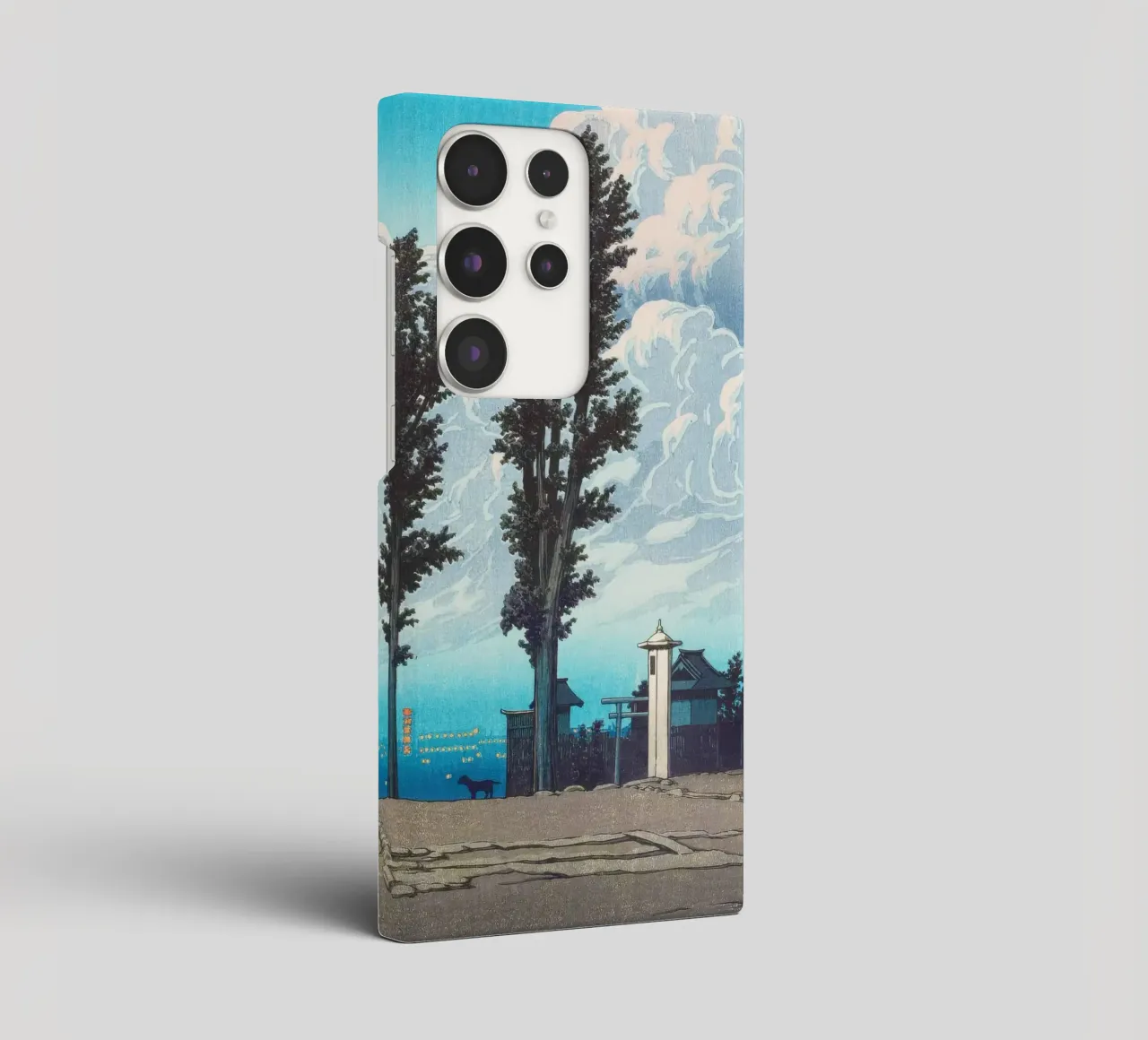 Kanda Myōjin Shrine Ground by Kawase Hasui cover samsung da Chérie Prints