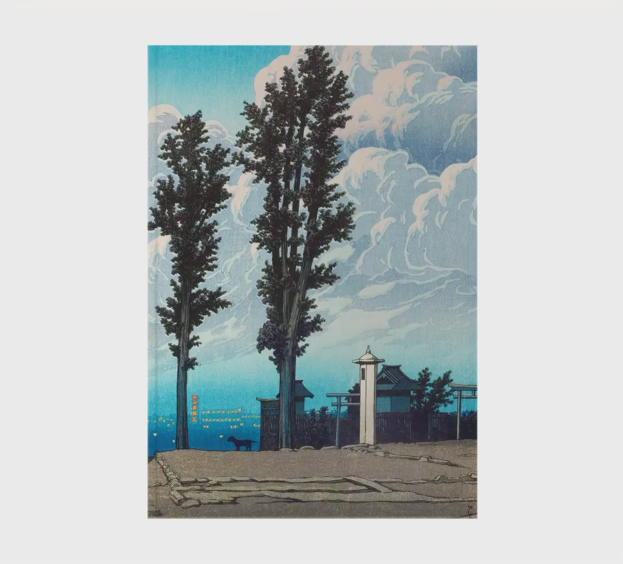 Kanda Myōjin Shrine Ground by Kawase Hasui diario da Chérie Prints