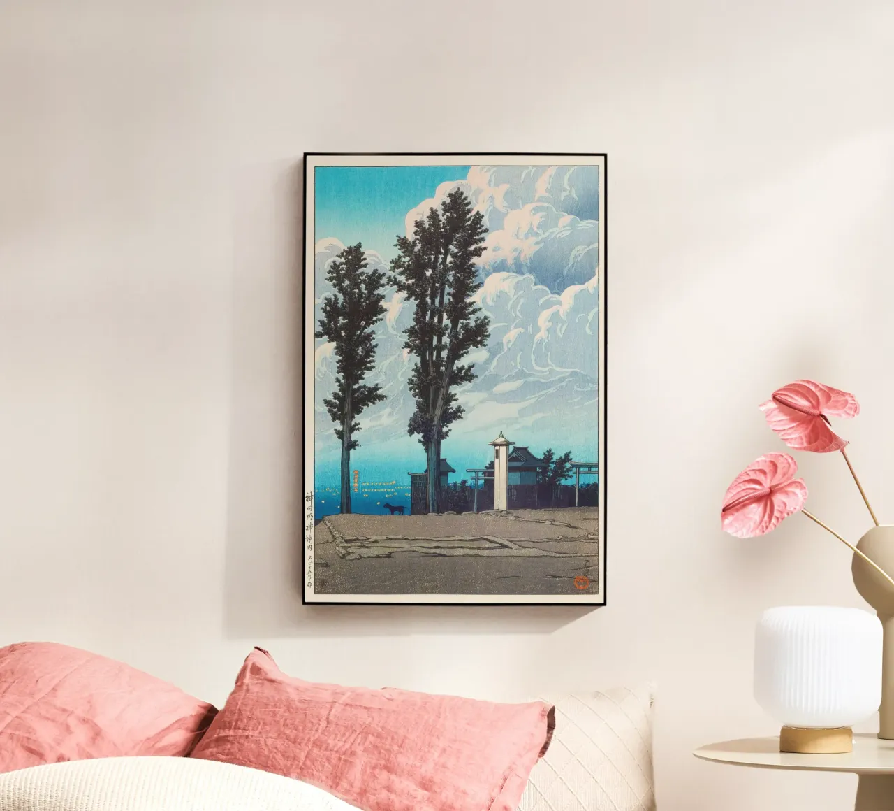 Kanda Myōjin Shrine Ground by Kawase Hasui plexiglass da Chérie Prints