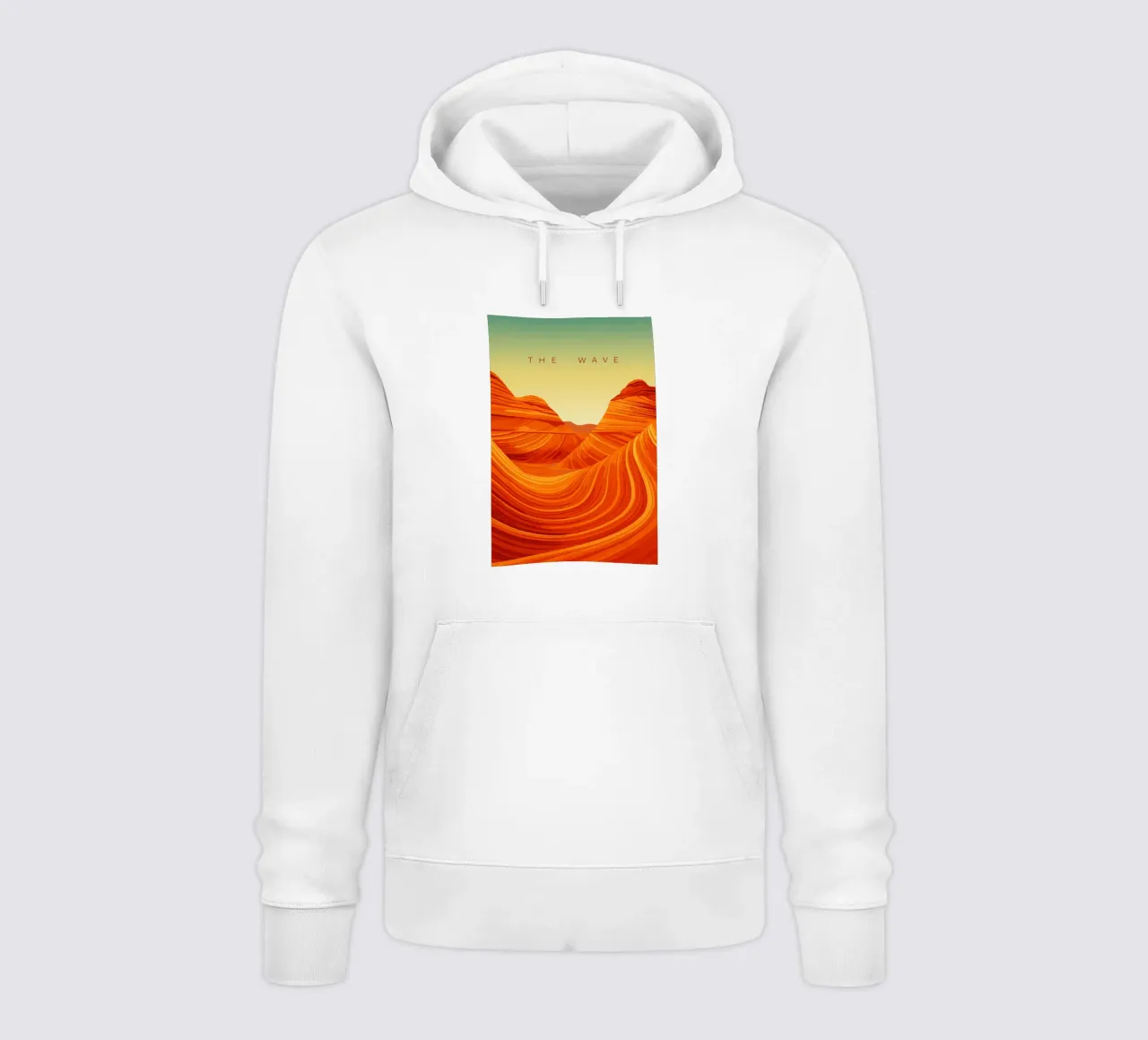 The Wave felpa con cappuccio da minimalist designs