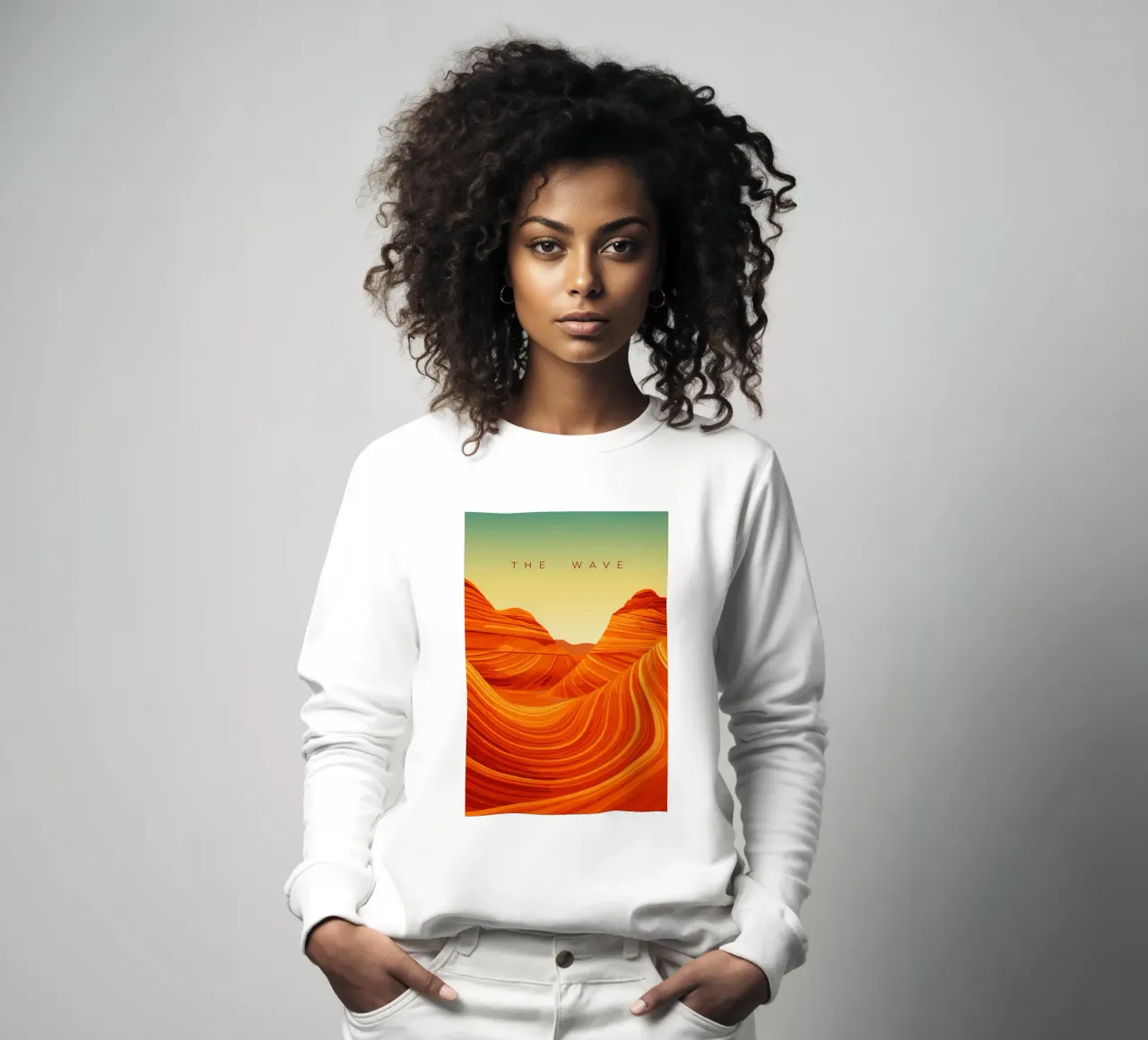 The Wave felpa da minimalist designs