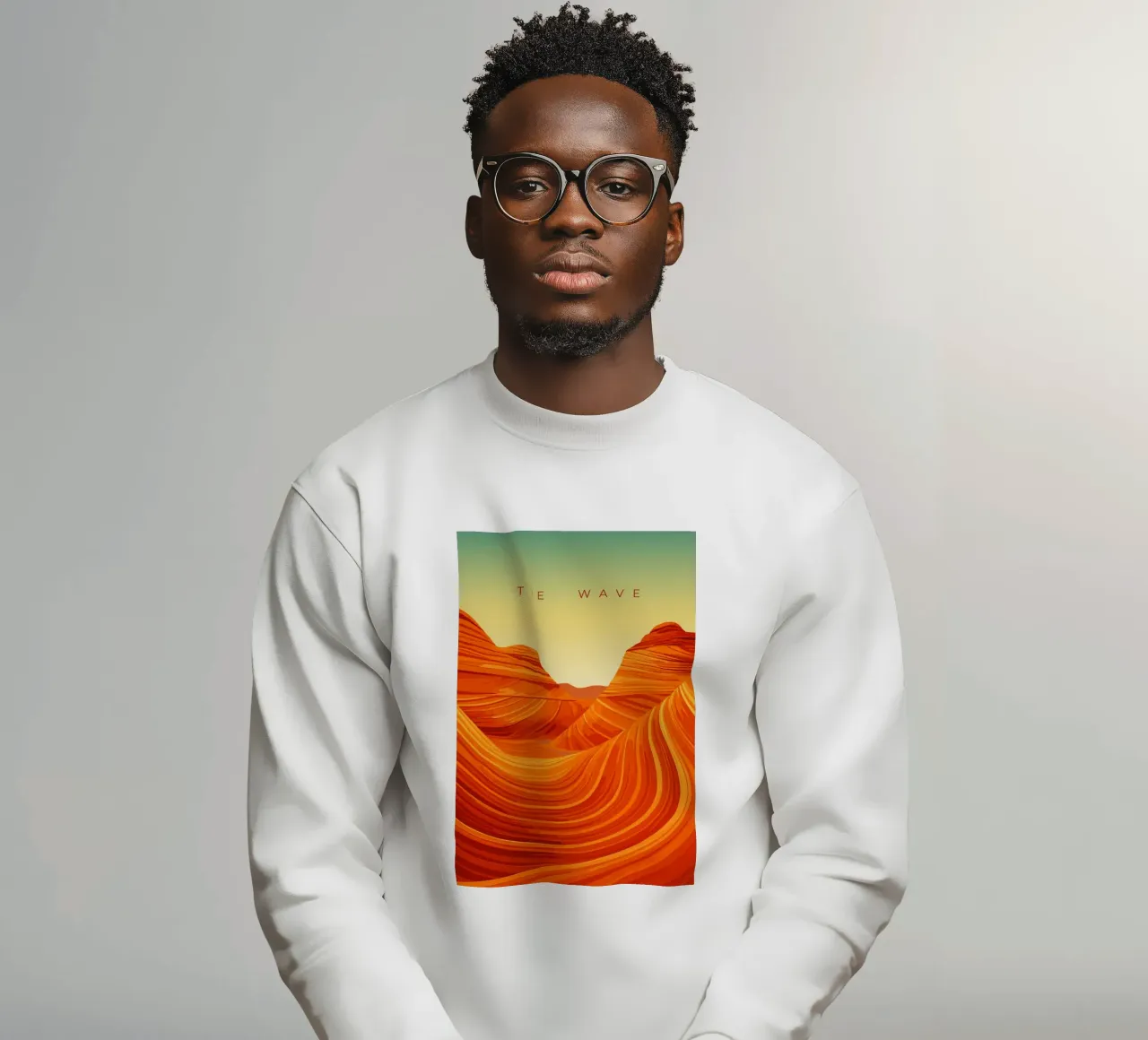 The Wave felpa da minimalist designs