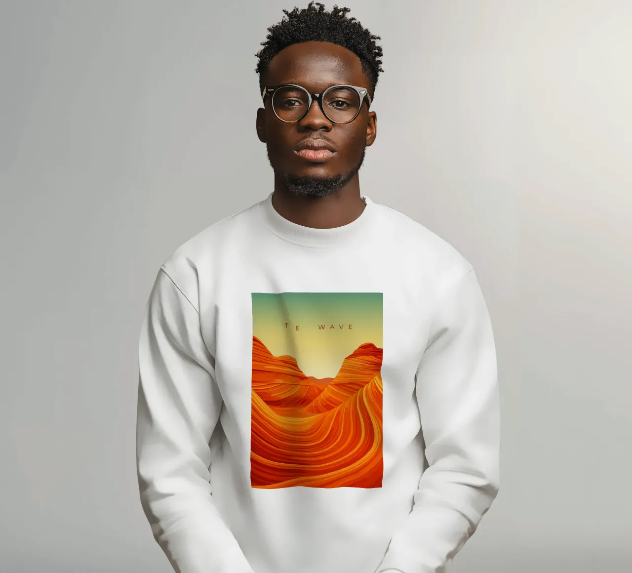 The Wave felpa da minimalist designs
