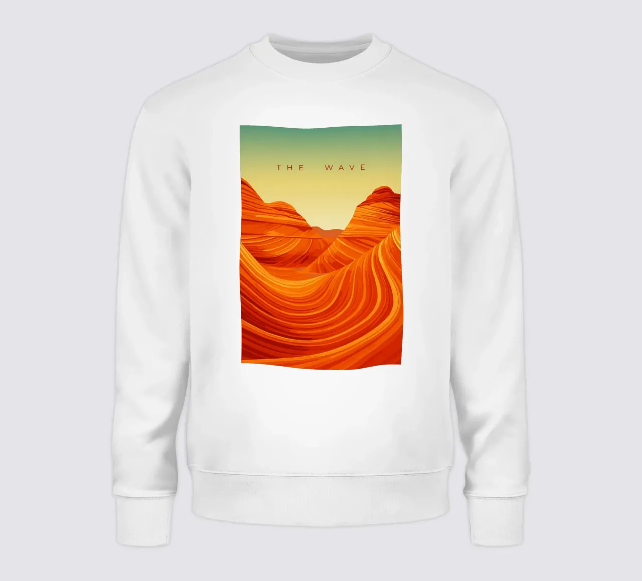 The Wave felpa da minimalist designs
