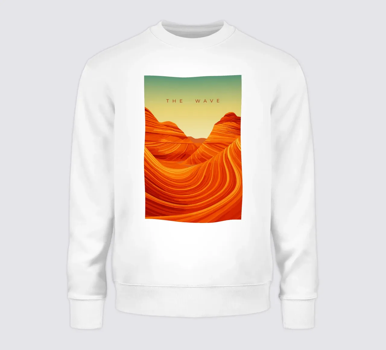 The Wave felpa da minimalist designs