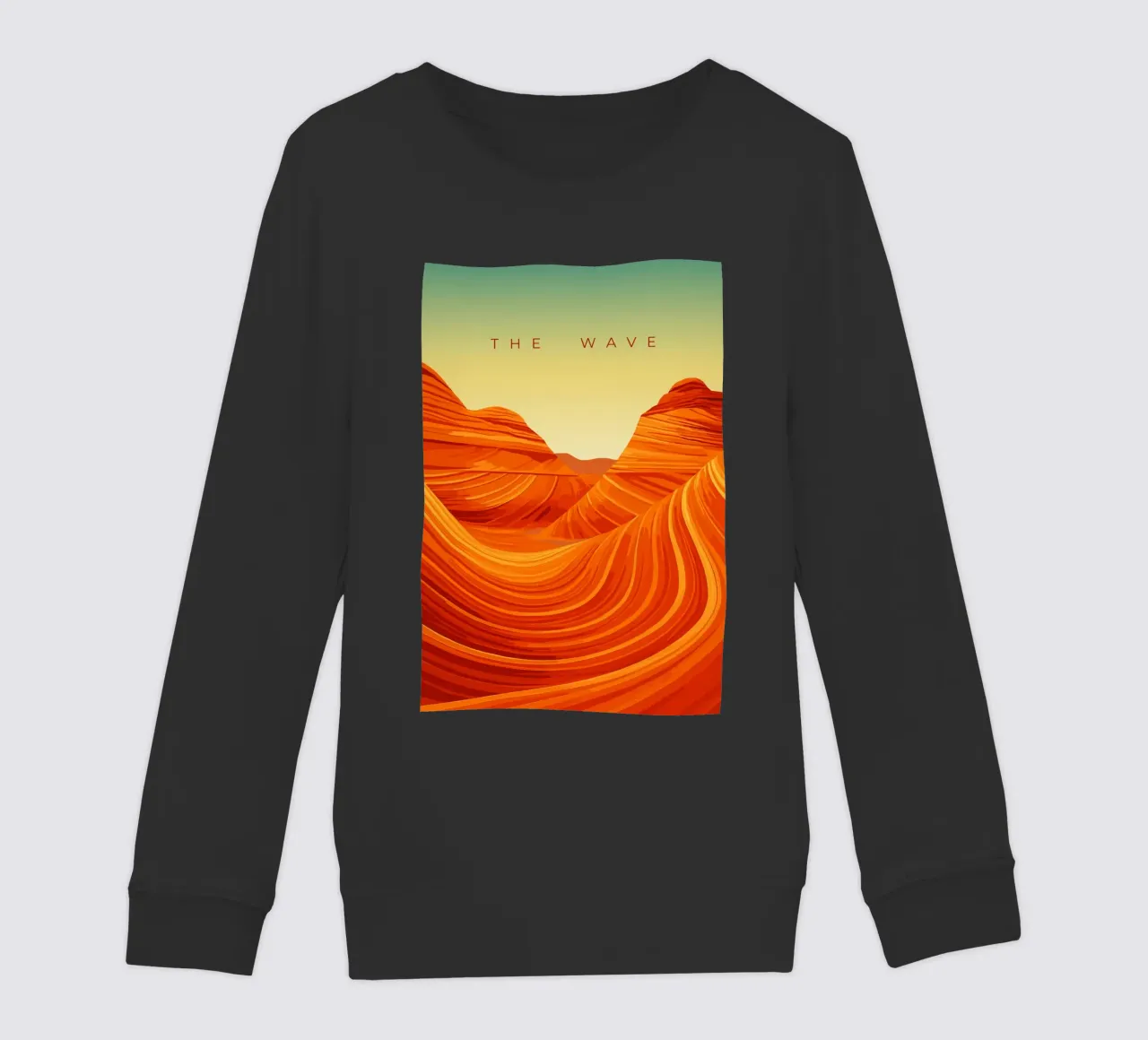 The Wave felpa bambino da minimalist designs