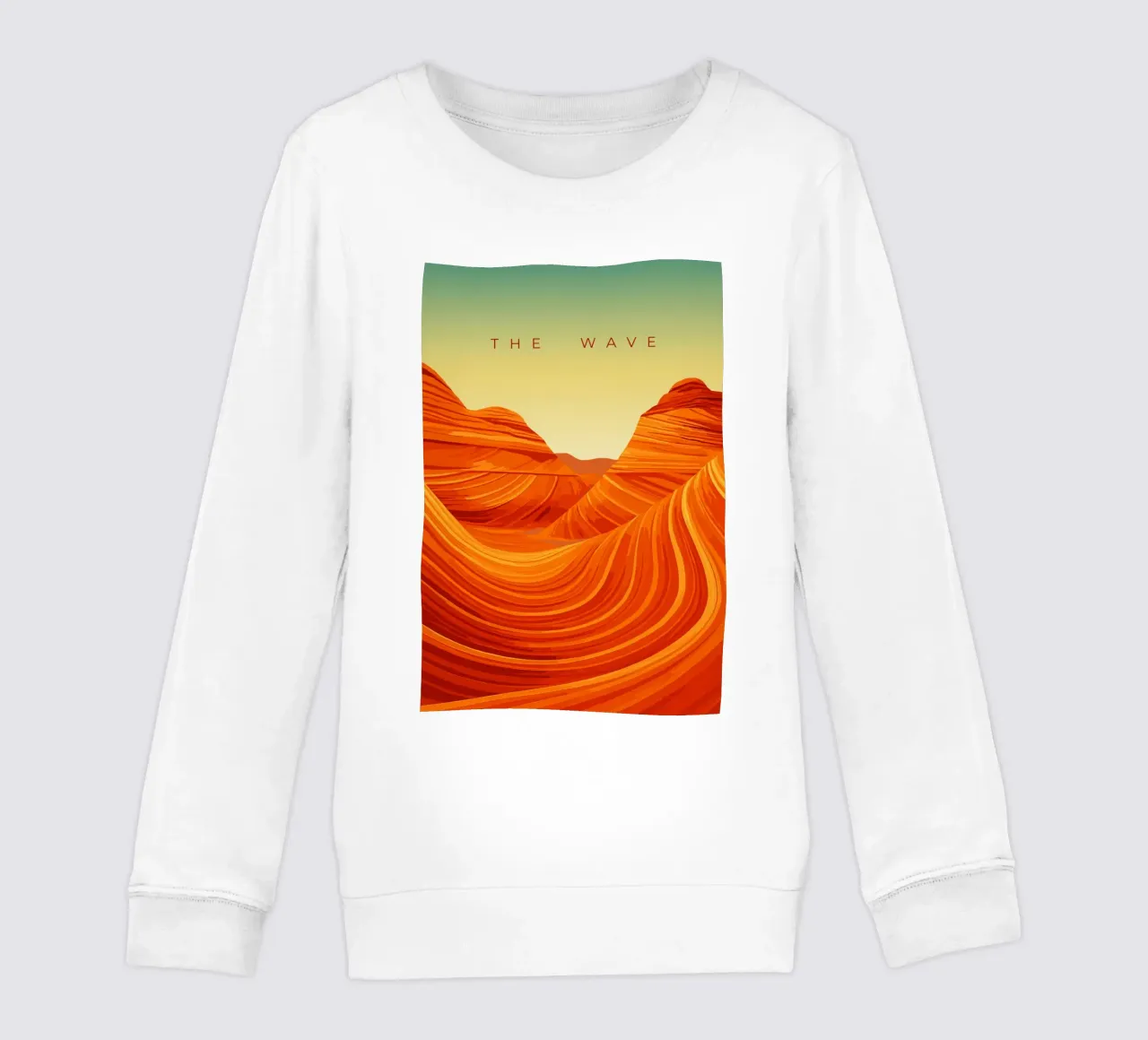 The Wave felpa bambino da minimalist designs