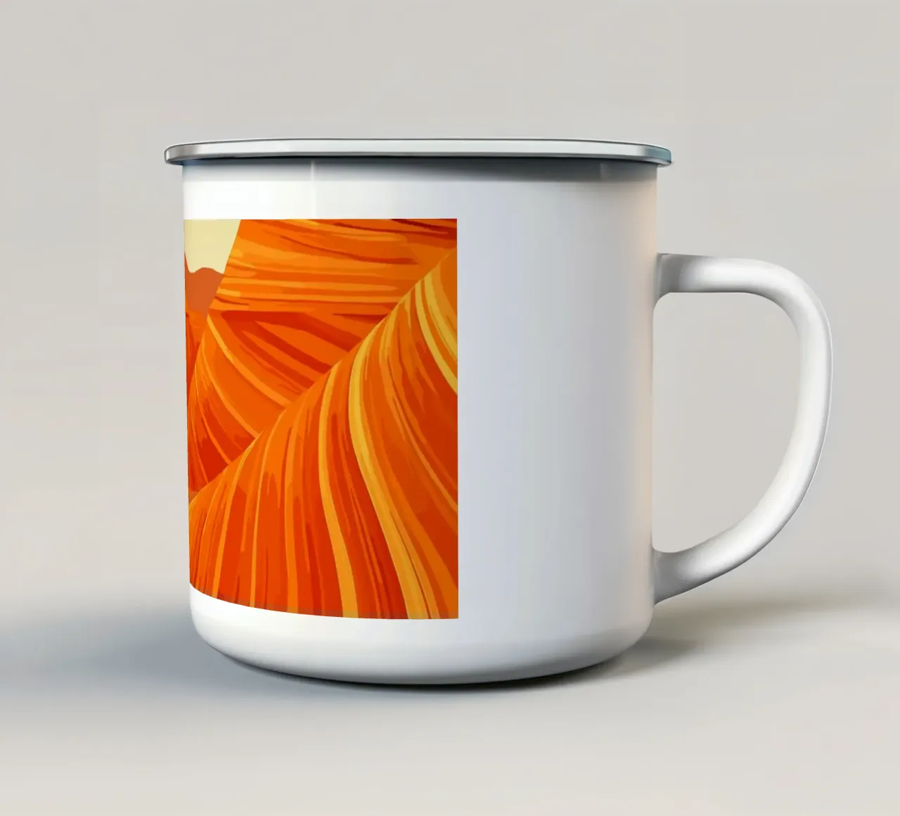 The Wave tazza in smalto da minimalist designs