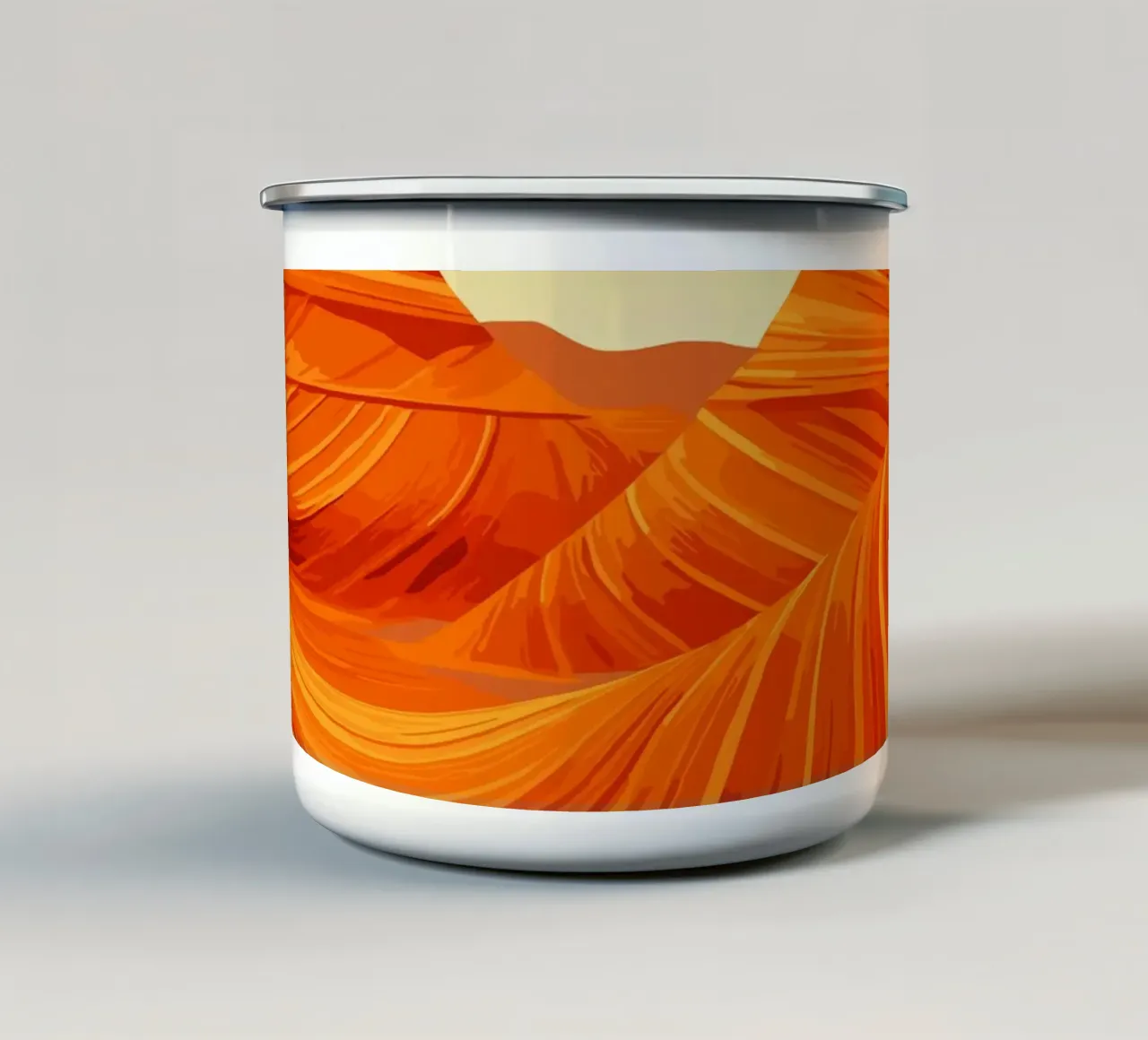 The Wave tazza in smalto da minimalist designs
