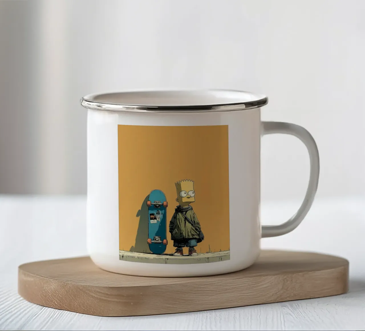 Insufficiente e orgoglioso tazza in smalto da uniqe world