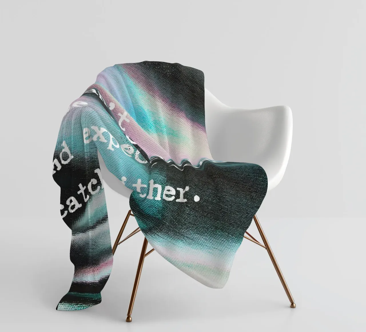 YOU CAN‘T CHASE TWO THINGS coperta in pile da ARTEVO