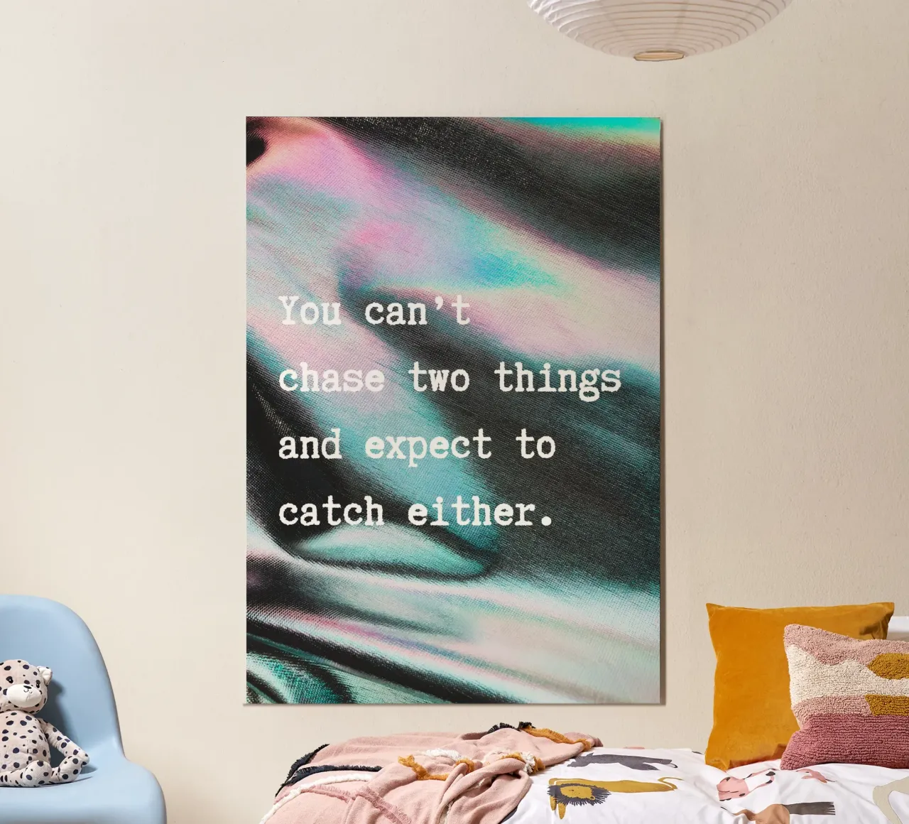 YOU CAN‘T CHASE TWO THINGS carta hahnemühle da ARTEVO