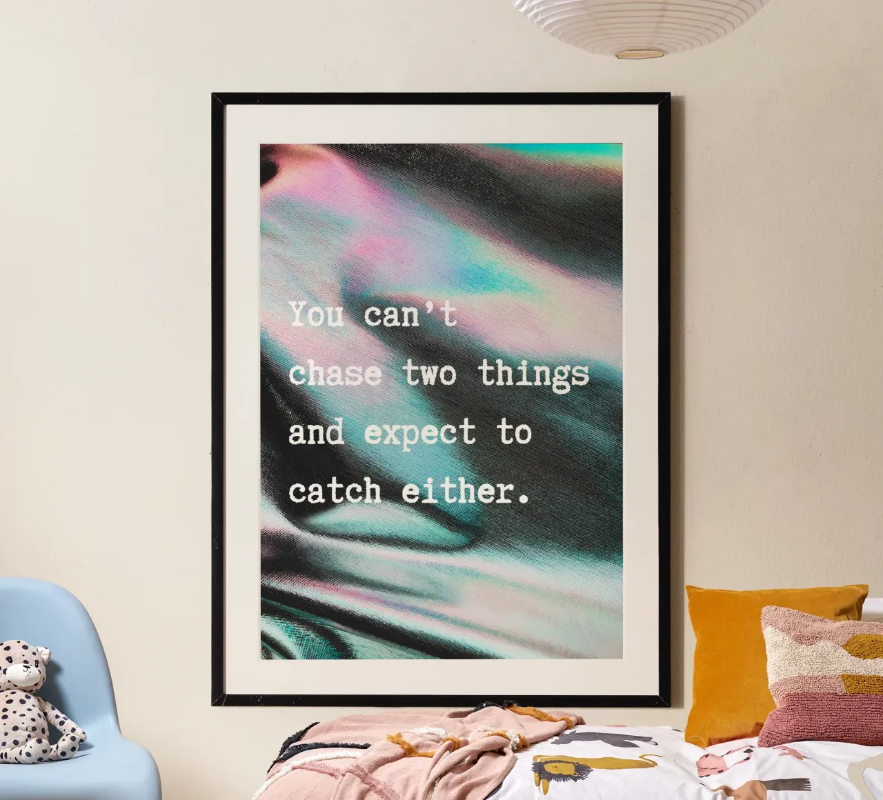 YOU CAN‘T CHASE TWO THINGS carta hahnemühle da ARTEVO