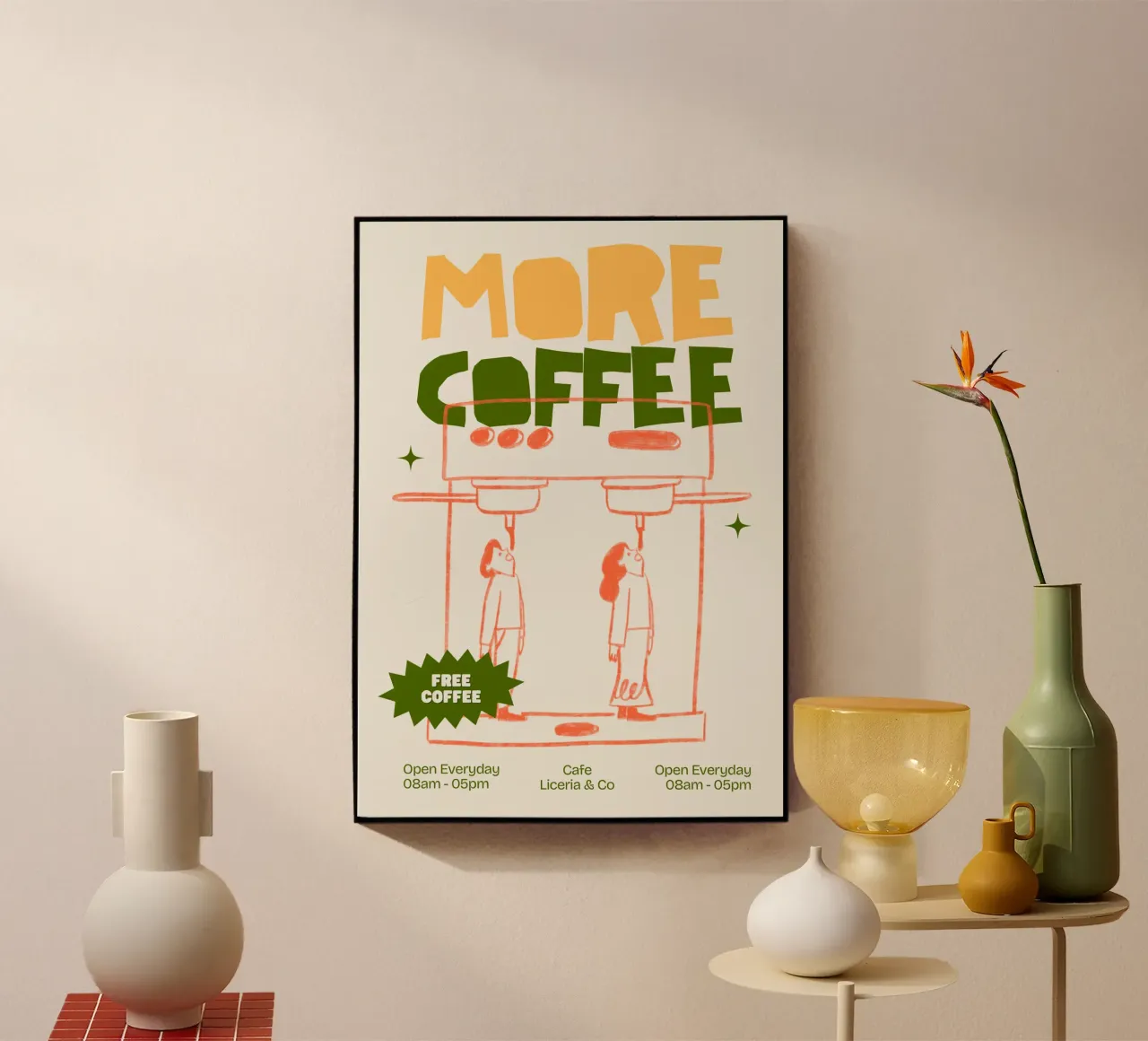 MORE COFFEE plexiglass da ARTEVO