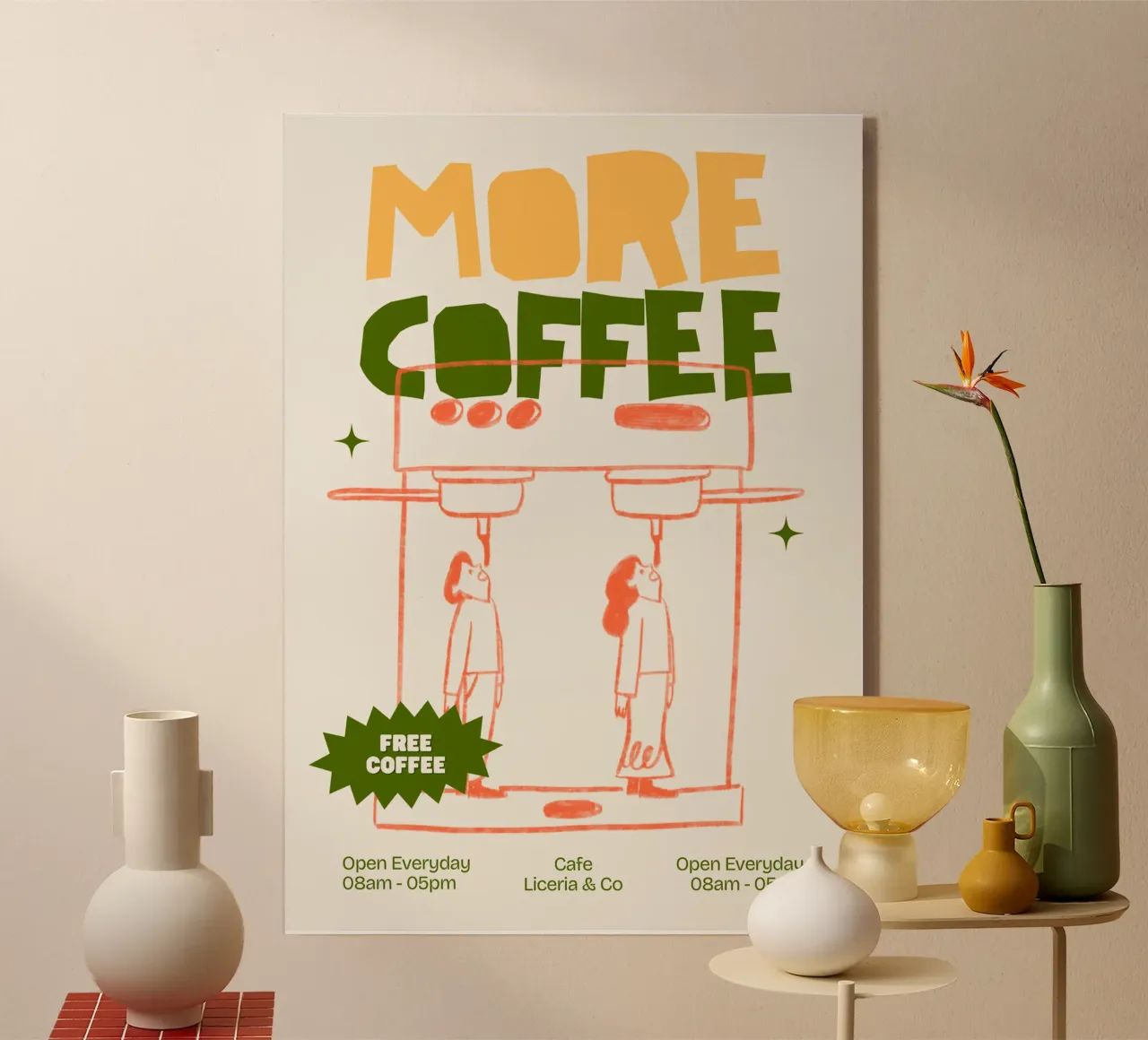 MORE COFFEE plexiglass da ARTEVO