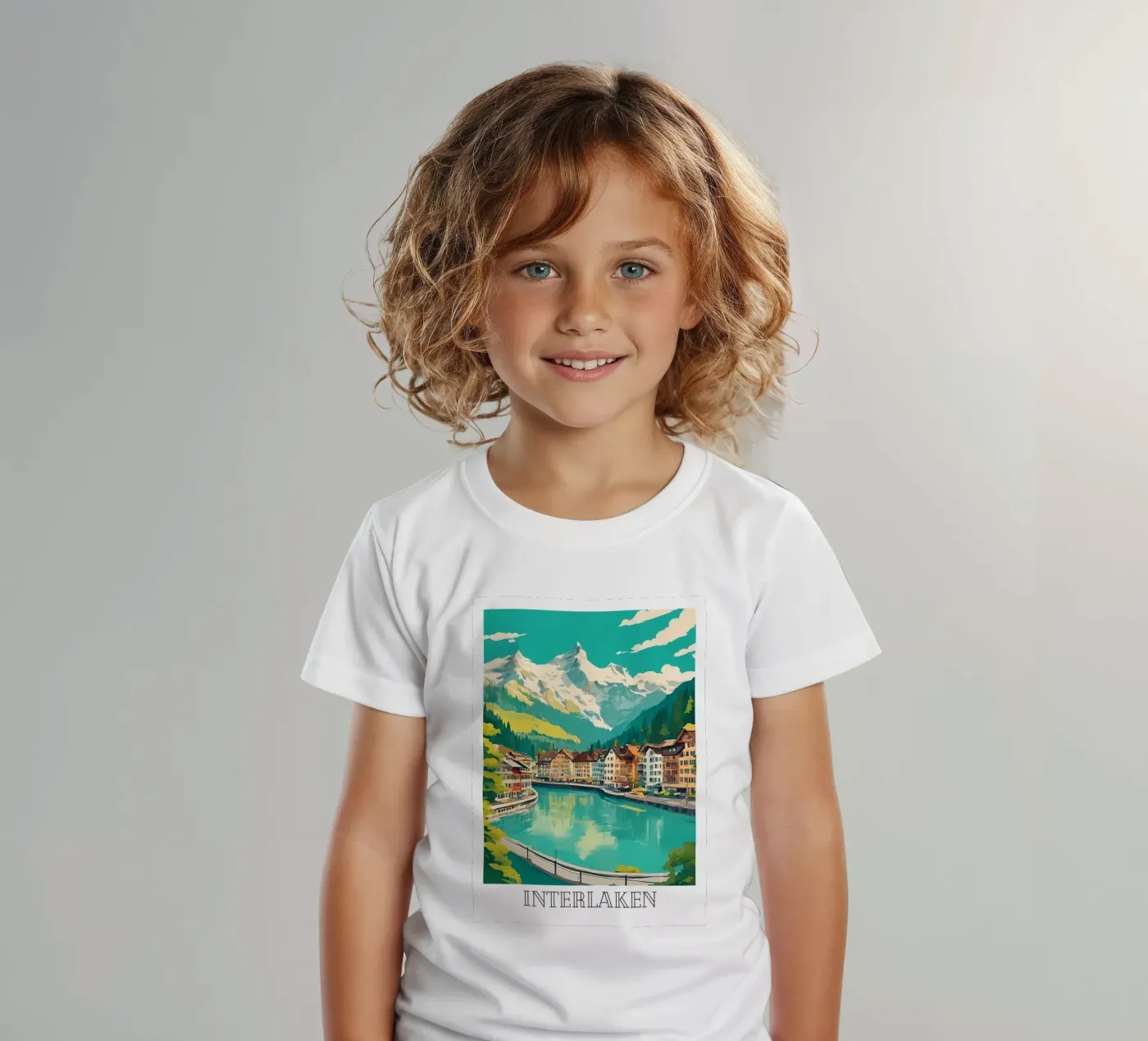 Interlaken t-shirt bambini da DesignArt