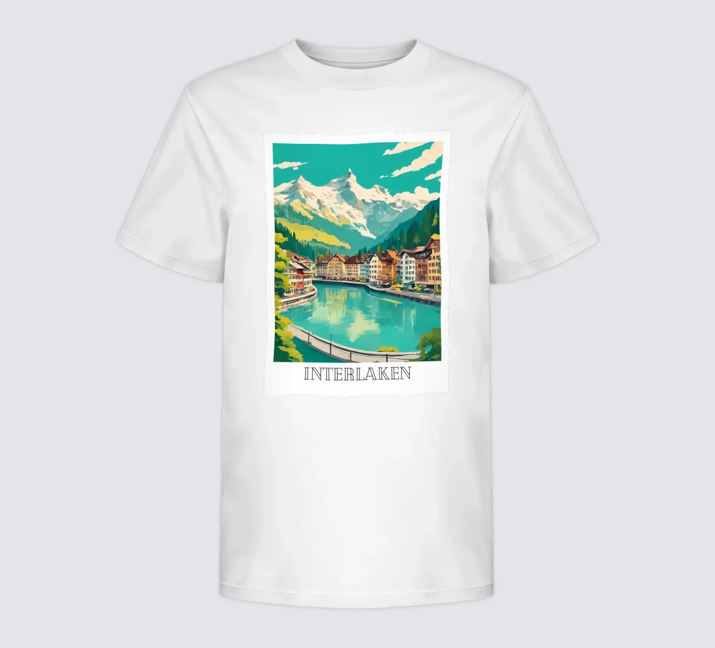 Interlaken t-shirt bambini da DesignArt