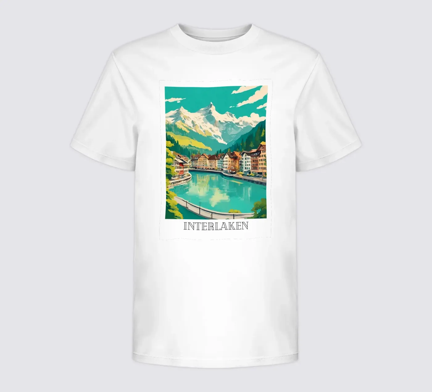 Interlaken t-shirt bambini da DesignArt