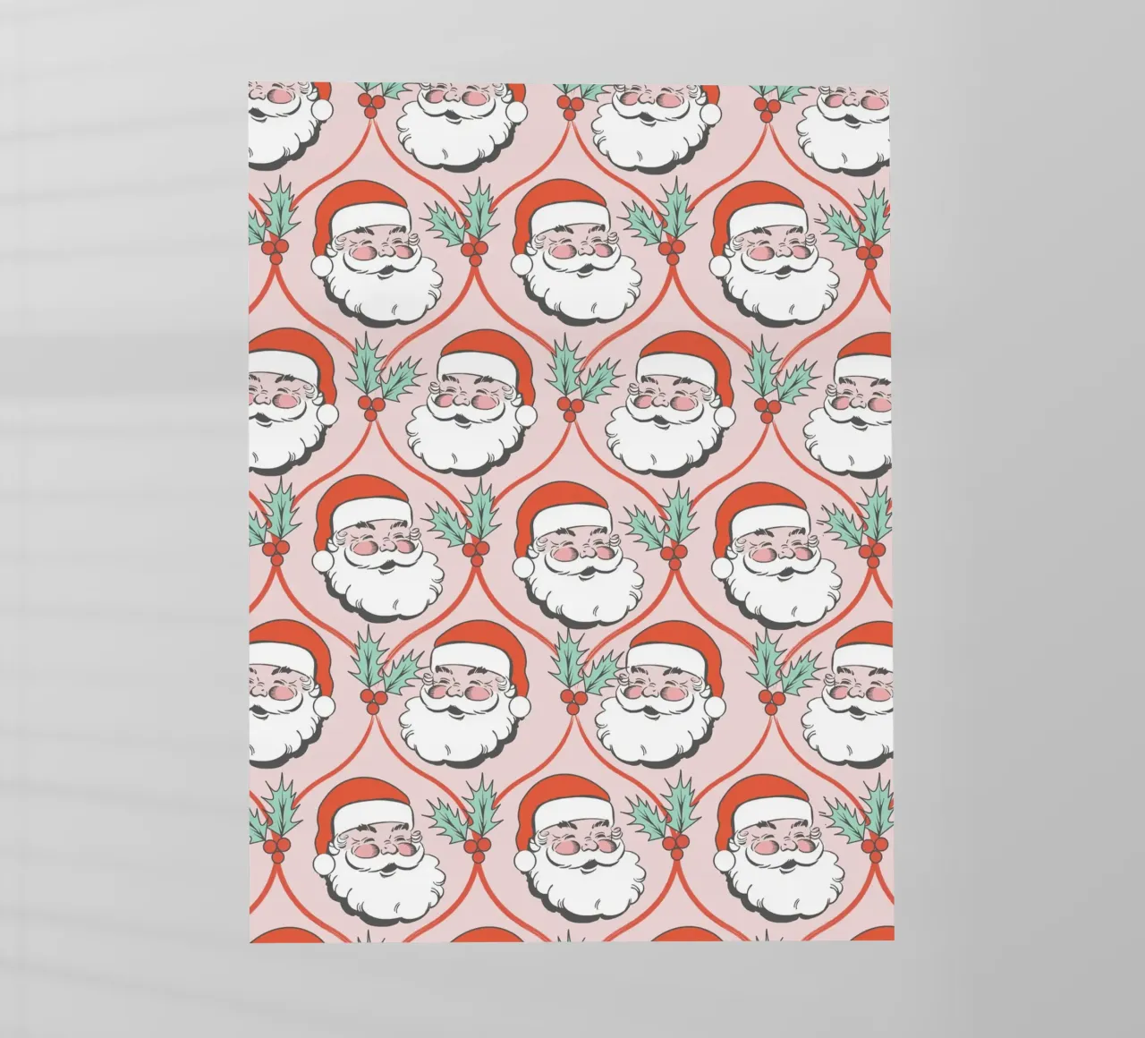 Babbo Natale allegro e retrò pellicola backlit da Winter Whispers