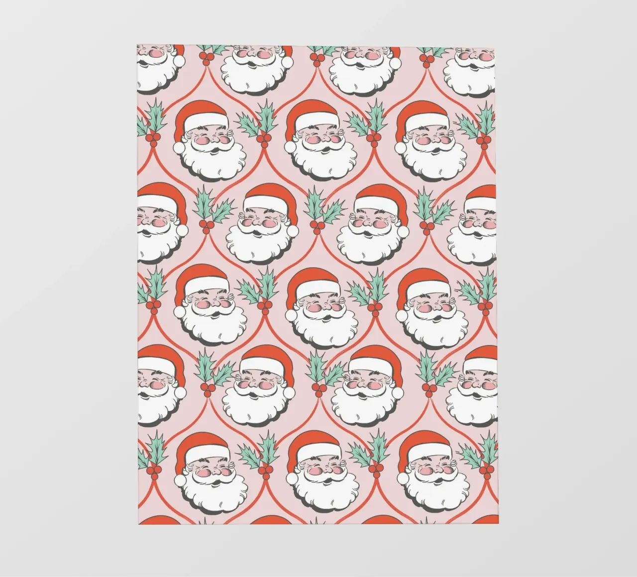 Babbo Natale allegro e retrò telo in pvc da Winter Whispers