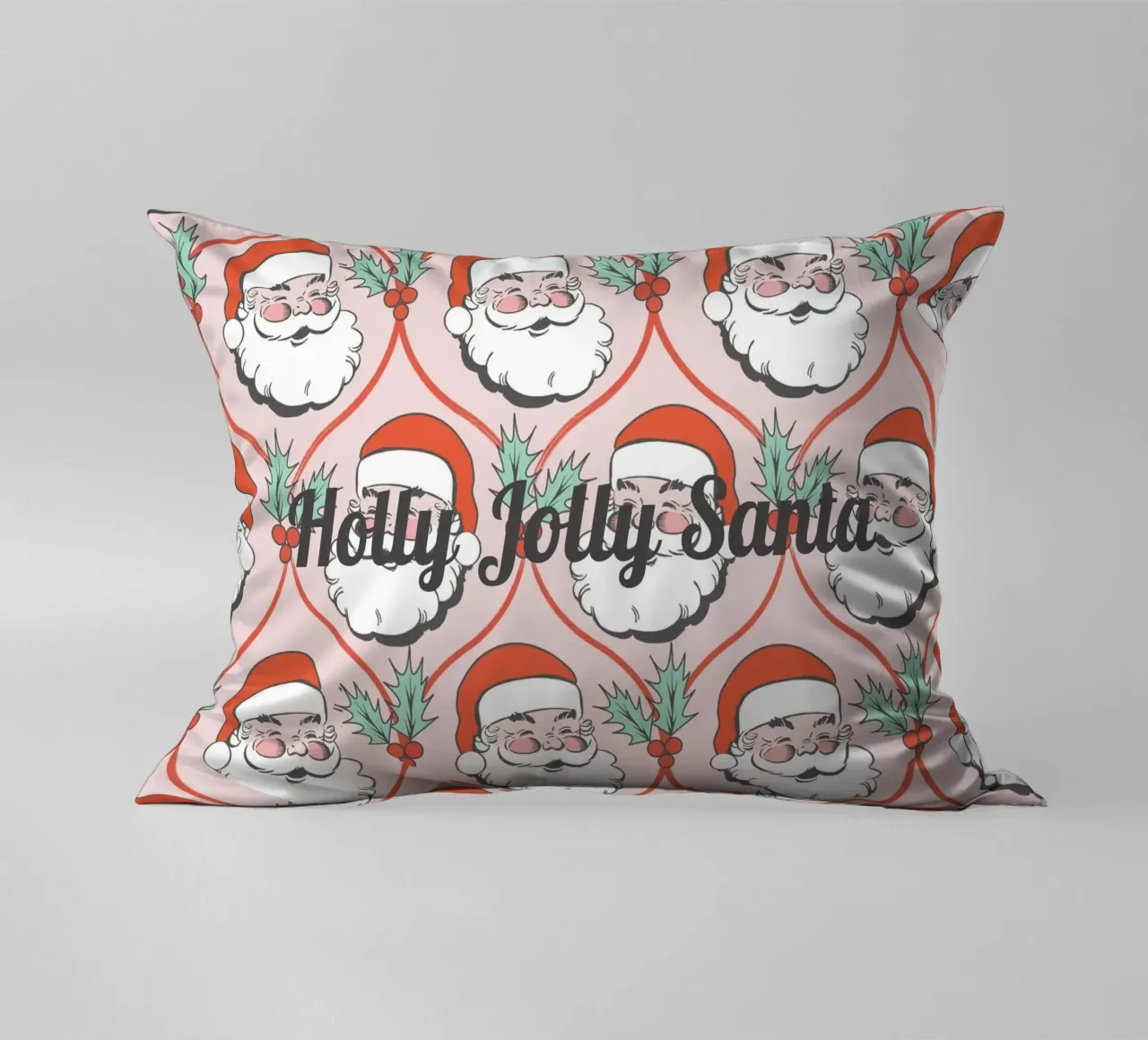 Babbo Natale allegro e retrò cuscino da Winter Whispers