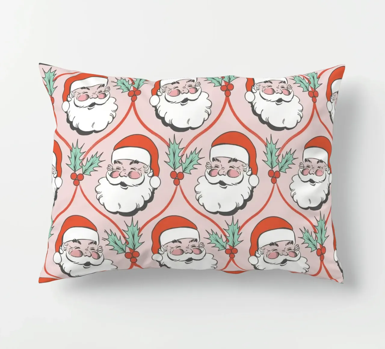 Babbo Natale allegro e retrò cuscino da Winter Whispers