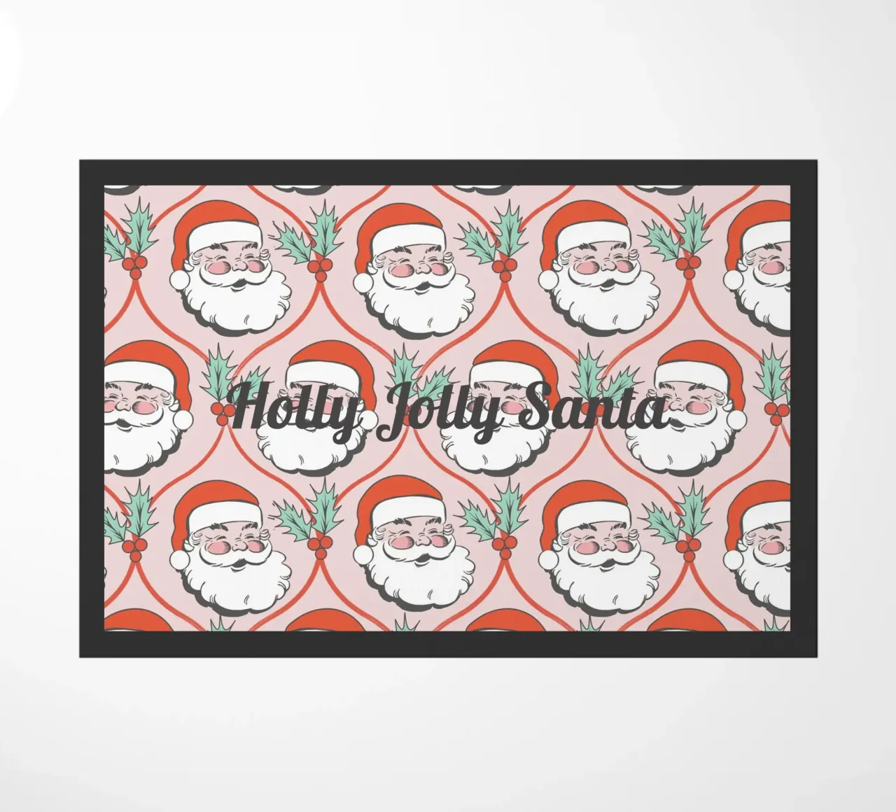 Babbo Natale allegro e retrò zerbino da Winter Whispers