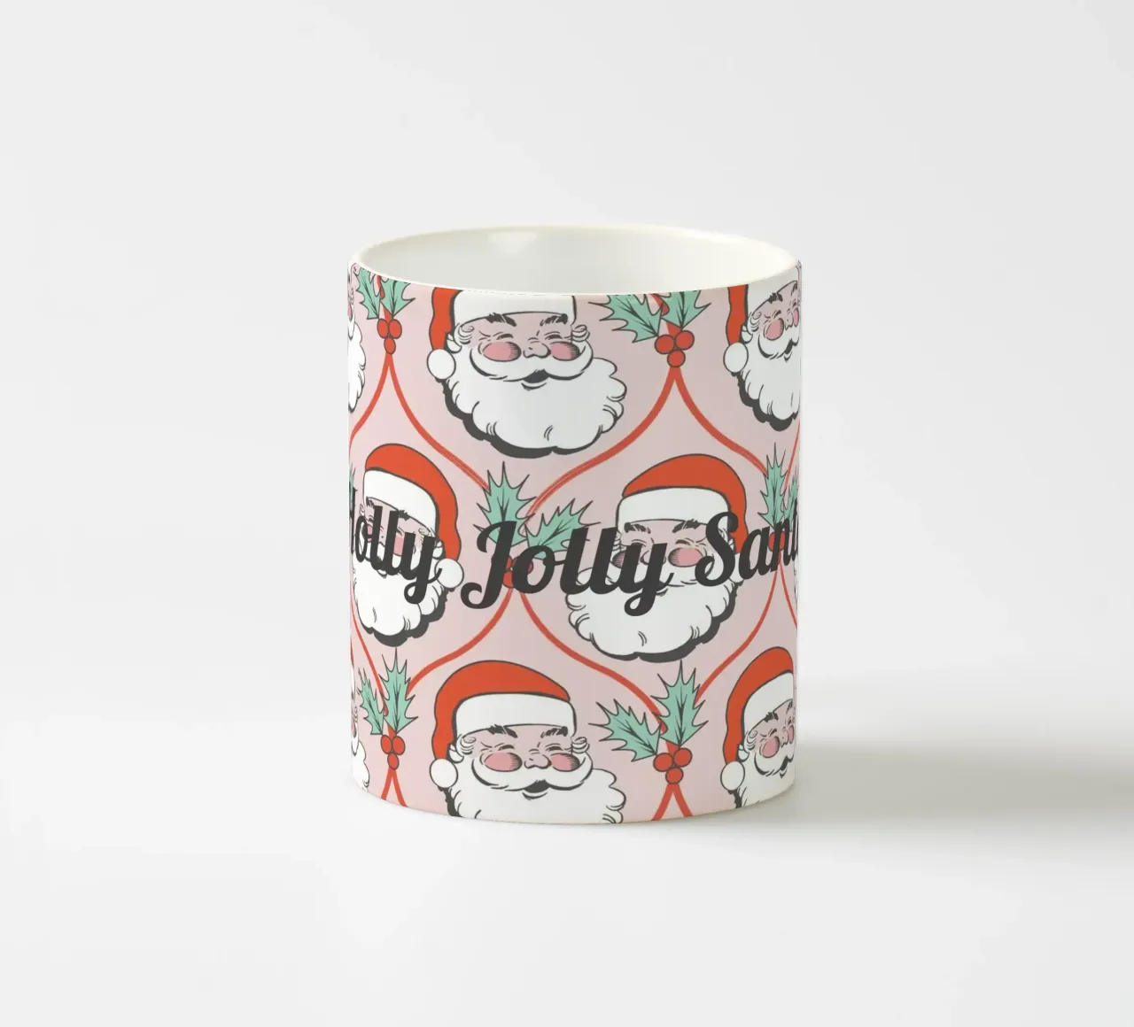 Babbo Natale allegro e retrò tazza in ceramica da Winter Whispers